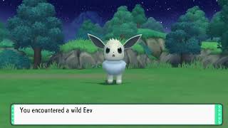 Pokémon Brilliant Diamond Shiny Eevee Encounter