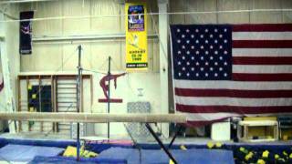 double twist dismount on beam
