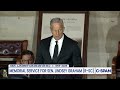 Senate Majority Leader John Thune (R-SD) eulogizes the late Sen. Lindsey Graham
