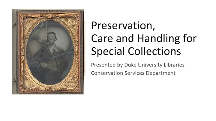 Handling Special Collections - FOR RESEARCHERS