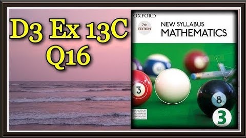 Q16 || Ex 13C || D3 || Geometrical properties of a Circle || NSM 7th edition