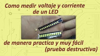 conformidad palo Novia Como medir voltaje y corriente de un LED - YouTube