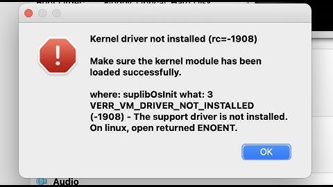 How to Fix VirtualBox "Kernel Driver Not Installed rc= 1908" on macOS by FewSteps