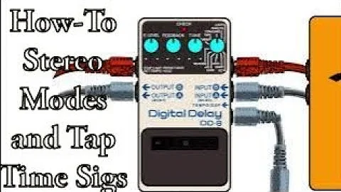 BOSS DD8 How To: (Stereo Mode/Tempo Divisions) (NO EXT. TAP NEEDED, Hold Ft Switch 3 seconds)