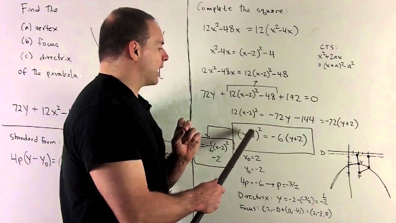Equation of a Parabola 1 - YouTube