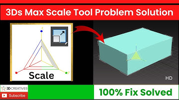 3Ds max Scale Tool Problem Solution