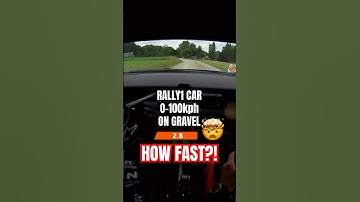 How Fast Can a Rally Car Do 0–100kph on Gravel? 🤔 #WRC