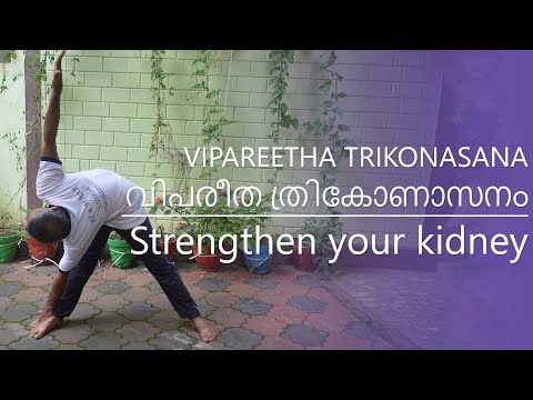 VIPAREETHA TRIKONASANA | വിപരീത ത്രികോണാസനം