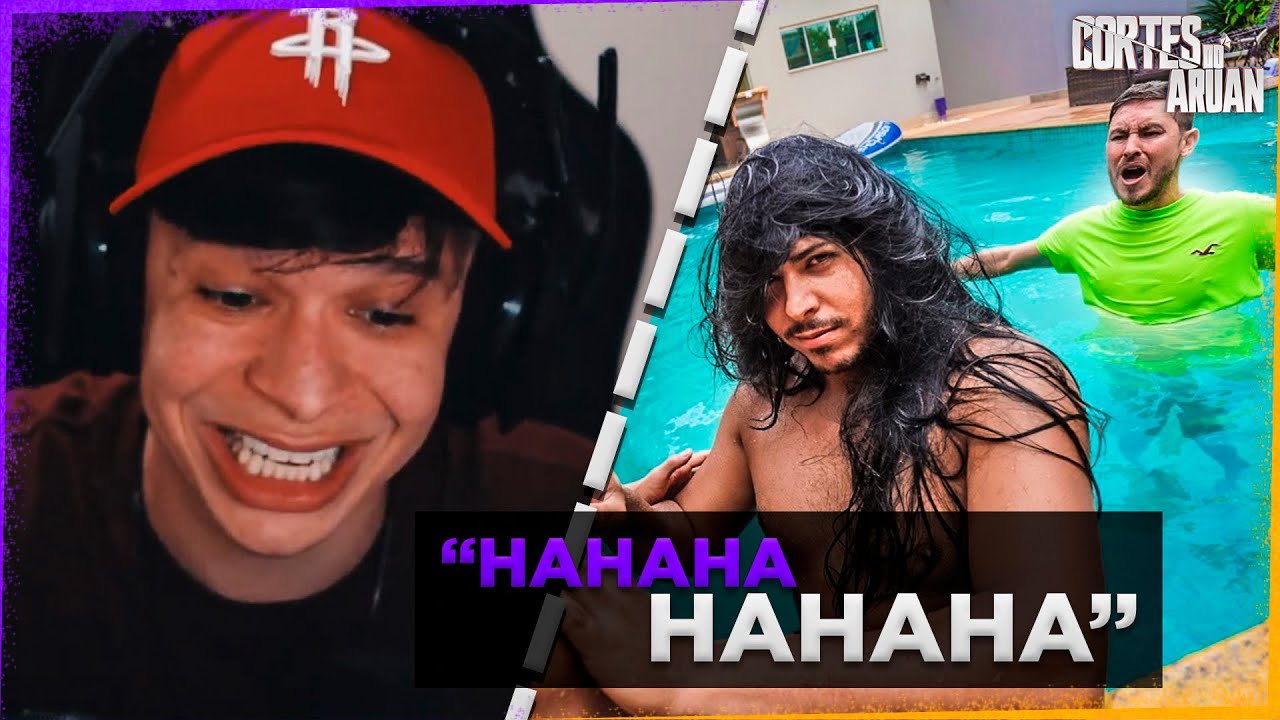 ARUAN REAGE A ME VESTI IGUAL MINHA IRMA NA PISCINA E AGARREI MEU AMIGO - Cortes do Aruan