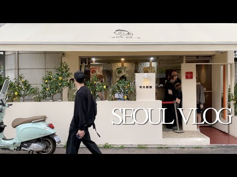 韓国Vlog🇰🇷韓国生活5年目で初めて食べる料理&新村にあるミシュランのお店 (グルメ,カフェ,三成駅,新村駅,シンチョン)