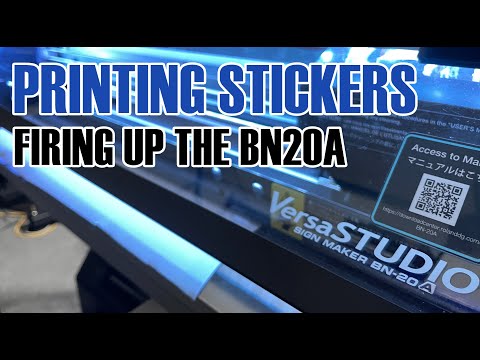 How to Make Holographic Vinyl Stickers with Roland BN-20A 