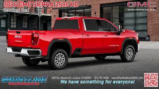 2026 GMC Sierra 2500 HD SLE in Cardinal Red (360 View) #gmcsierra #truck #360 #denver #aurora #gmc 2026 Gmc Sierra 2500 Hd Pro In Downpour Metallic 360 View Gmcsierra 360 Truck Denver Aurora