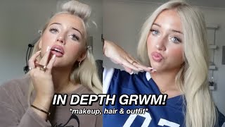IN DEPTH GRWM! *make up, hair, outfit*