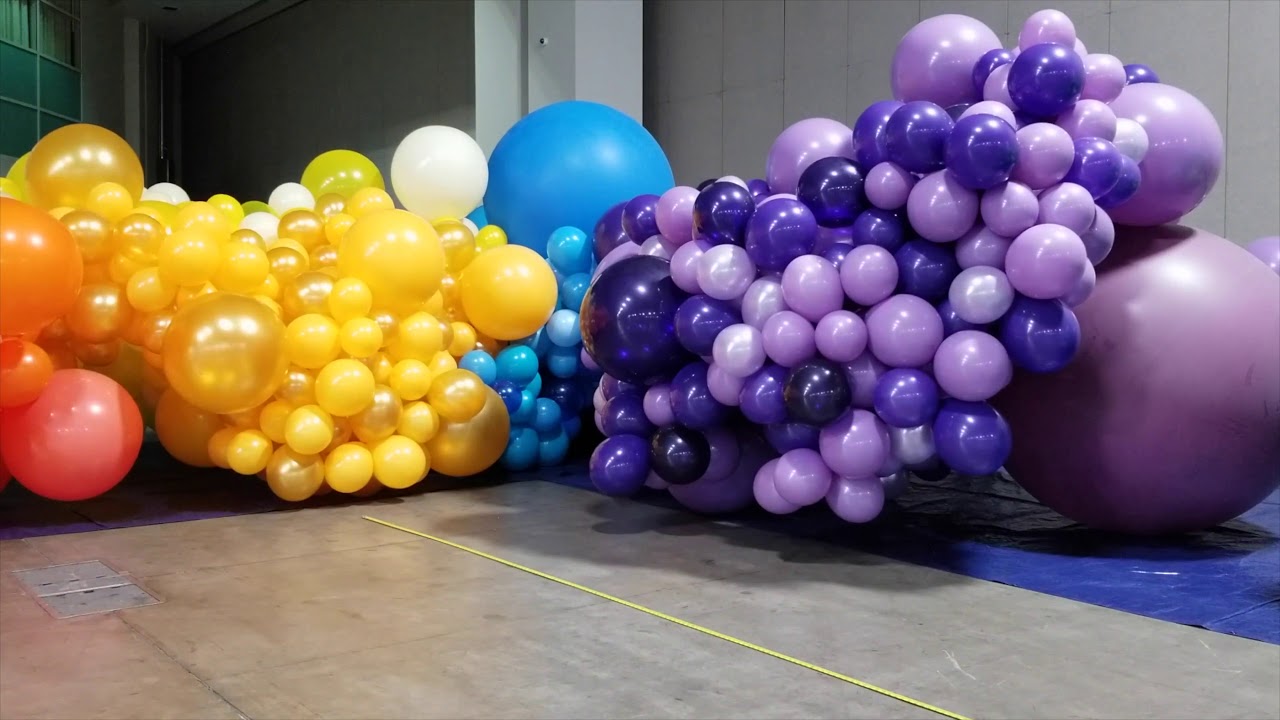 Color Run - Large Rainbow Balloon Installation | Utah Balloon Guru ...