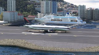 beautiful view of the plane when landing at the airport eps 0274