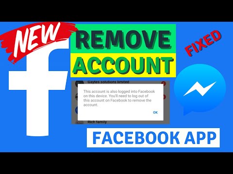 How to Fix issue with account removal on Messenger and facebook App