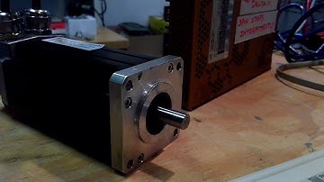 A 3 phase Brushless Servo Motor and Controller test.