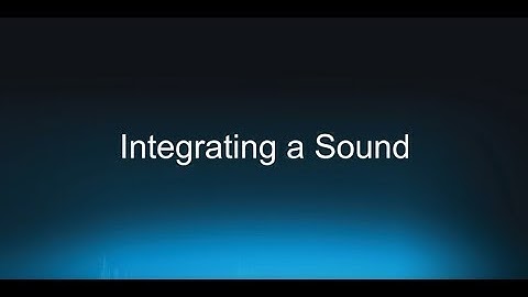 Integrating a Sound with Wwise 2017.2