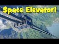 Space Engineers - Solar Powered Space Elevator / Orbital Tether (And An Automated Version)