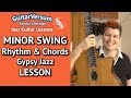 MINOR SWING Chords LESSON - Minor Swing Guitar Tutorial - La Pompe Gypsy Jazz Rhythm