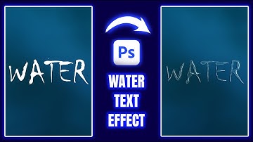 Water Text Effect in Photoshop #shorts #photoshoptutorial #graphicdesign