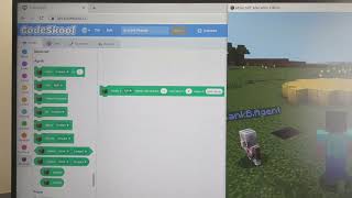 Minecraft Edu Programming in CodeSkool Scratch similar to MSMakeCode