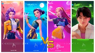 KPop Demon Hunters _ The saja Boys first meeting - Coffin Dance Song TILES HOP