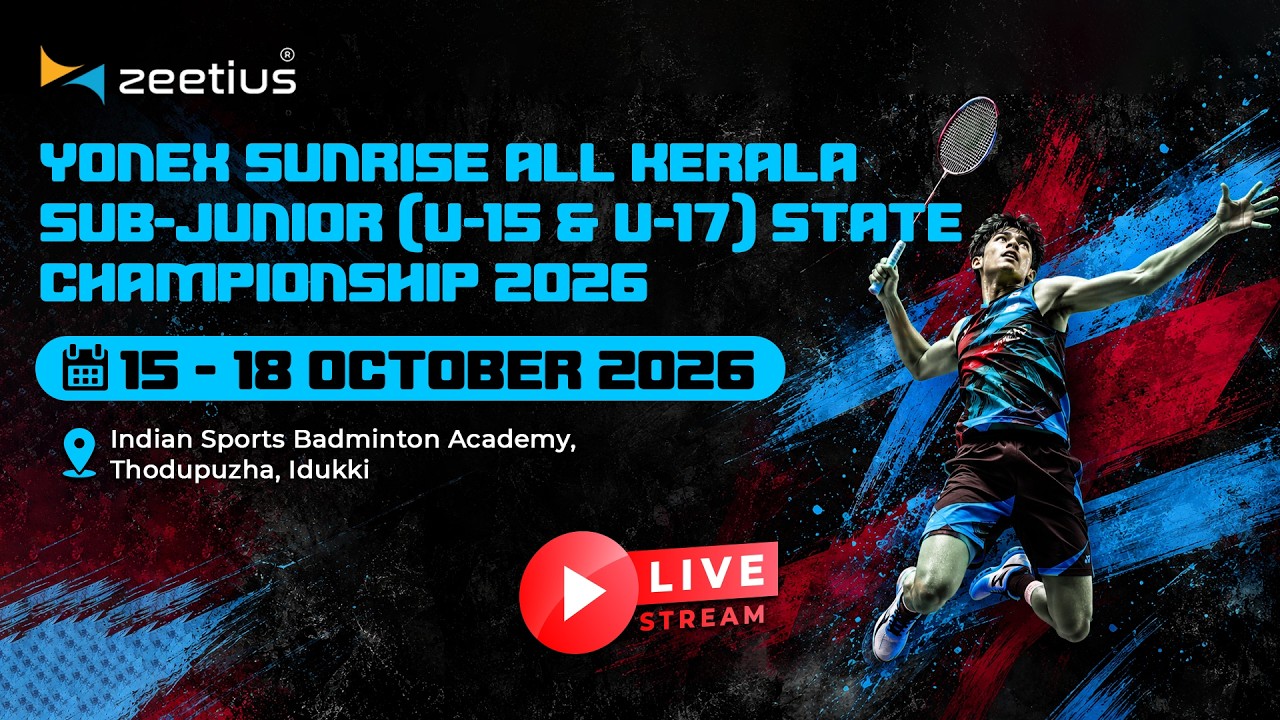 Day 1- Court 2 - YONEX-SUNRISE ALL KERALA SUB JUNIOR (U-15 & U-17) STATE CHAMPIONSHIP 2026