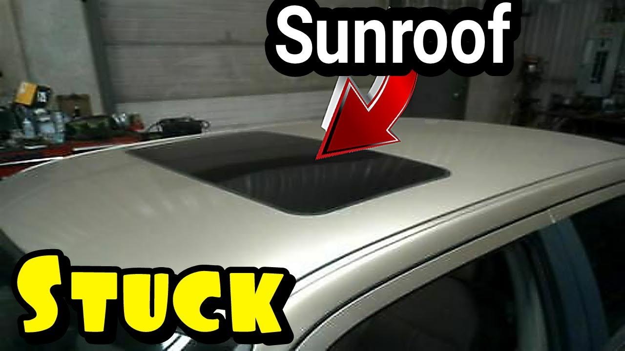Rear of sunroof glass is not flush to roof.Sunroof will not close fix