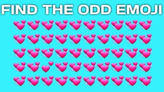 Can you Find the Odd 💞💕Emoji (Emoji Quiz)