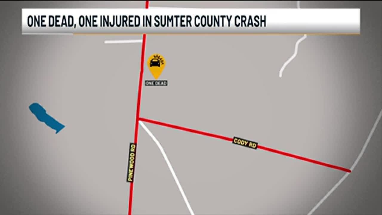 1 dead, 1 airlifted to hospital after Sumter County crash - YouTube