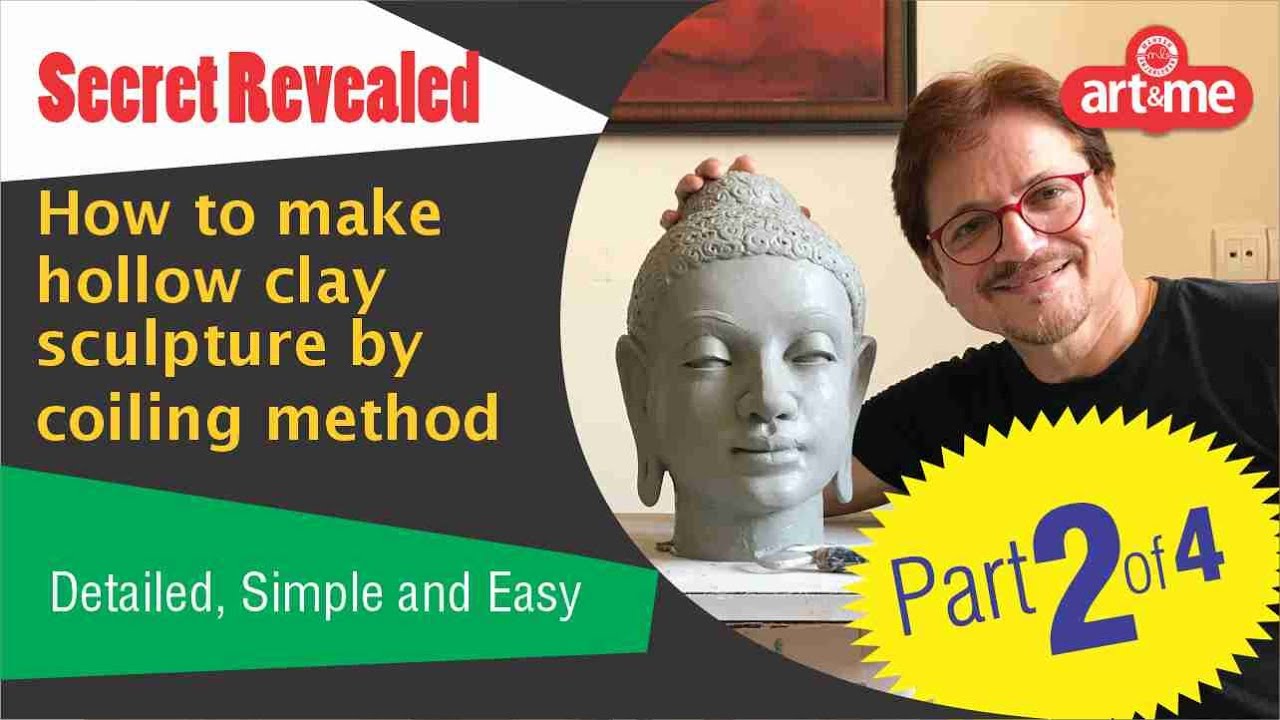 How to make Hollow Clay Sculpture by Coiling method Detailed, Simple