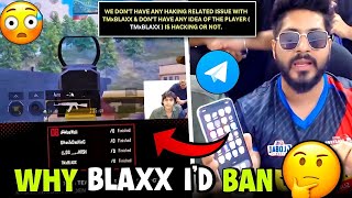 Why Blaxx ID Ban? Telegram BGMI Download 🤔