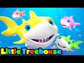 Wheels On The Bus - Baby Shark - ABC's and 123's | Baby Nursery Rhymes | Little Treehouse