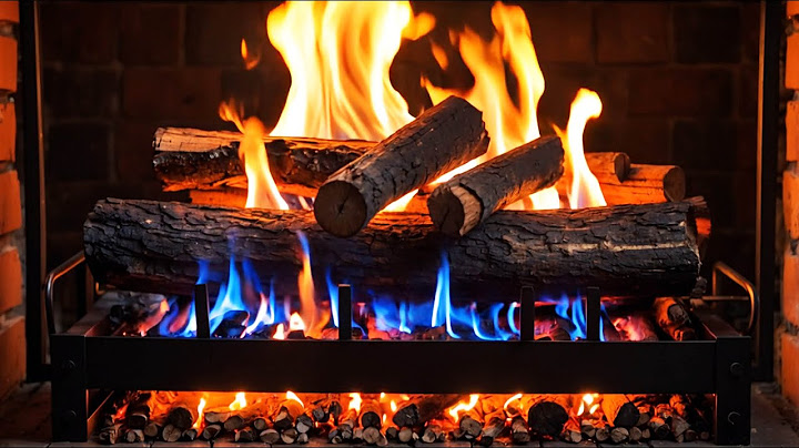 Stillness & Fire Comfort – 12H Flickering Birch Fire with Blue Flames and Soft Fireplace Sounds