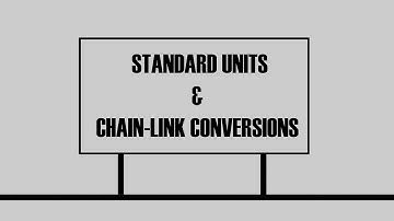 Standard Units and Chain-Link Conversion