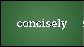 Concisely Meaning | Wordogram
