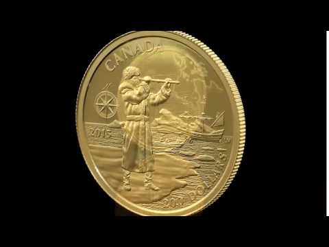 2015 1 2 Oz Pure Gold Coin   Great Canadian Explorers   Henry Hudson 1280x720