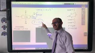 Friction on a horizontal surface - worked examples involving the coefficient of friction