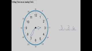 Haitian Creole Math Tutorials - Telling Time On An Analog Clock Minutes