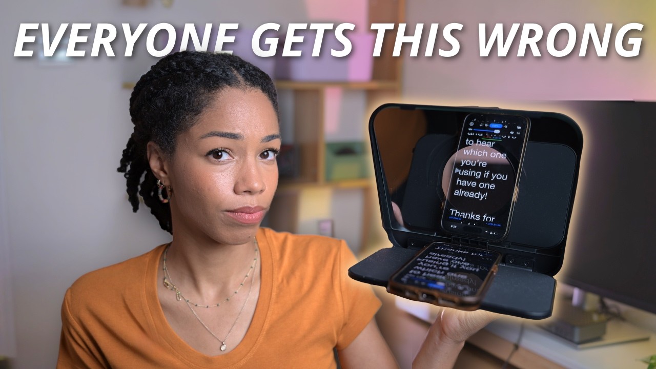 How to Use a Teleprompter (without sounding fake)