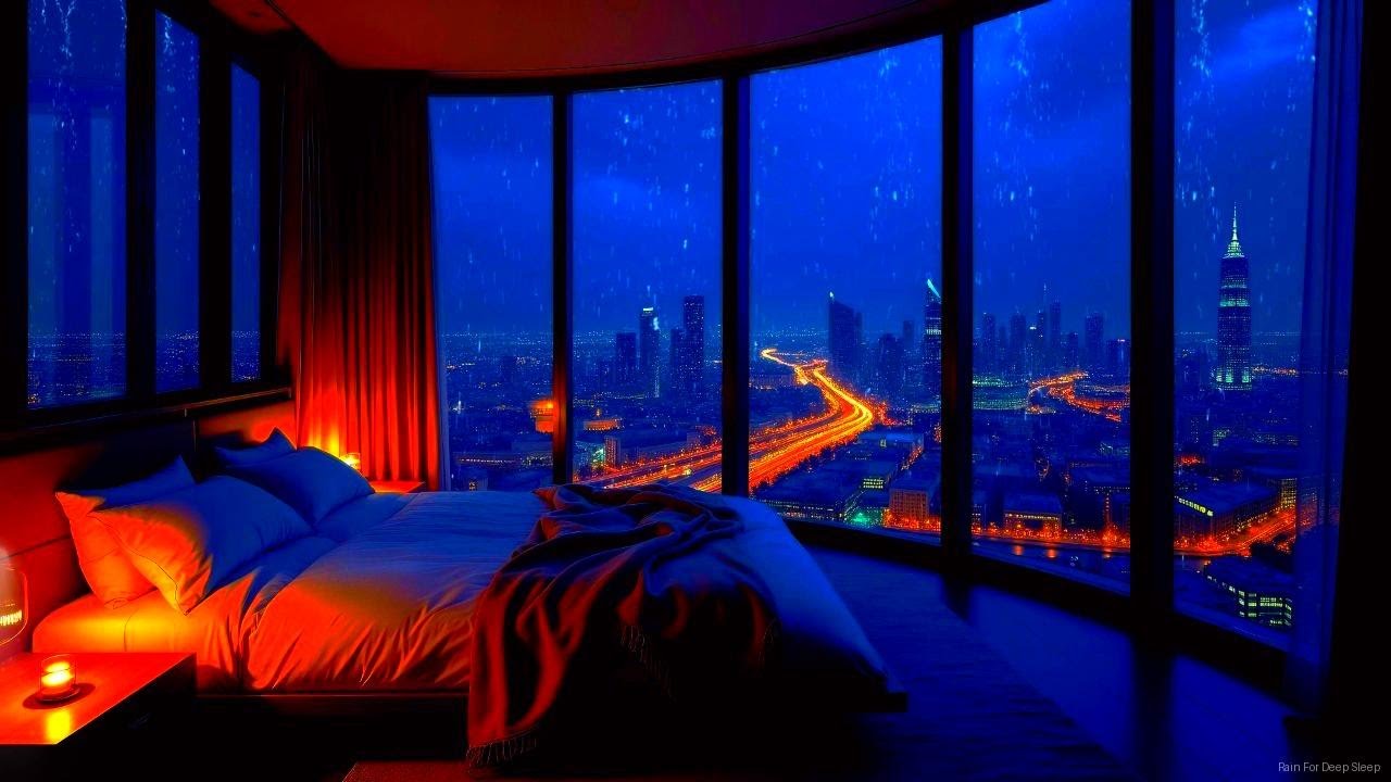 Rain for Deep Sleep in Apartments – Fall Asleep Fast with Gentle Rain for Stress Relief