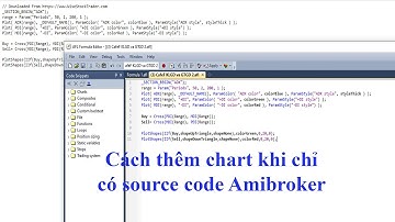 Hướng dẫn cách cài chart Amibroker khi chỉ có Source Amibroker