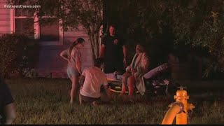 Grandson rescues sleeping grandmother from burning home in Jacksonville
