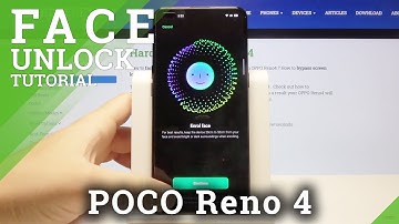How to Activate Face Recognition Feature in OPPO Reno 4 - Face ID Feature