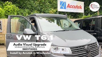 VW Transporter T6.1 Install KENWOOD DMX9720XDS Wireless CarPlay, Android Auto #vw #vwt6 #caraudio