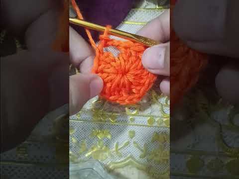 أول درس كروشيه تعليم مربع جراني تحفه