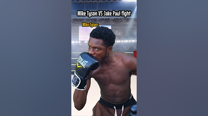 Mike Tyson VS Jake paul fight