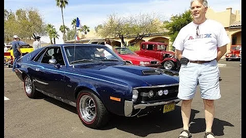 1970 American Motors AMC AMX 360 CI Engine in Dark Blue on My Car Story with Lou Costabile