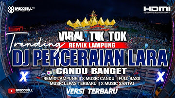 DJ Remix PERCERAIAN LARA || Remix Lampung SONG SANTAI Slow Full BASS Terbaru‼️2025 IPANK